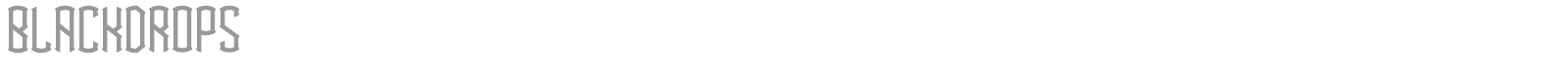 Black Drops font preview